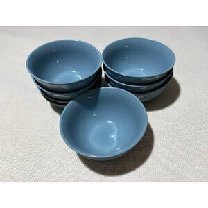 Pier 1 Imports Martillo Blue Corn Stoneware Bowls Set of 8 ~ 6” Soup Cereal Dish